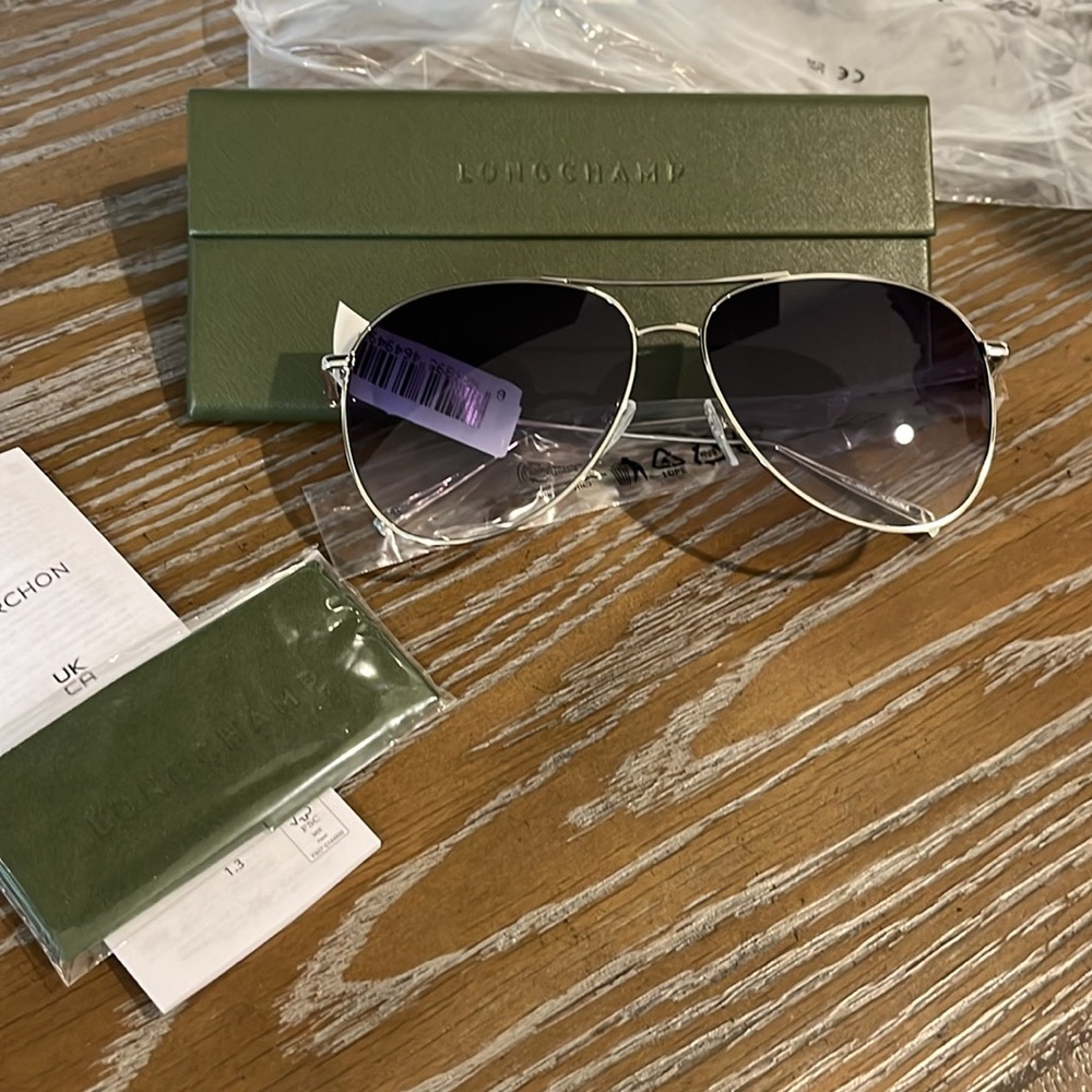 Longchamp Classic Aviator 59MM Gradient Sunglasses - Picture 2 of 9